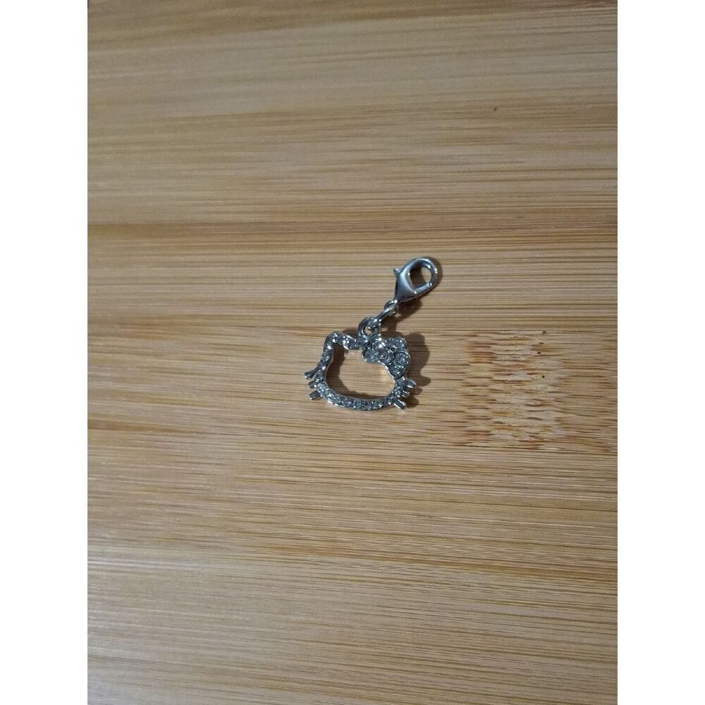 Hello Kitty Dangle With Rhinestones For Floating Lockets